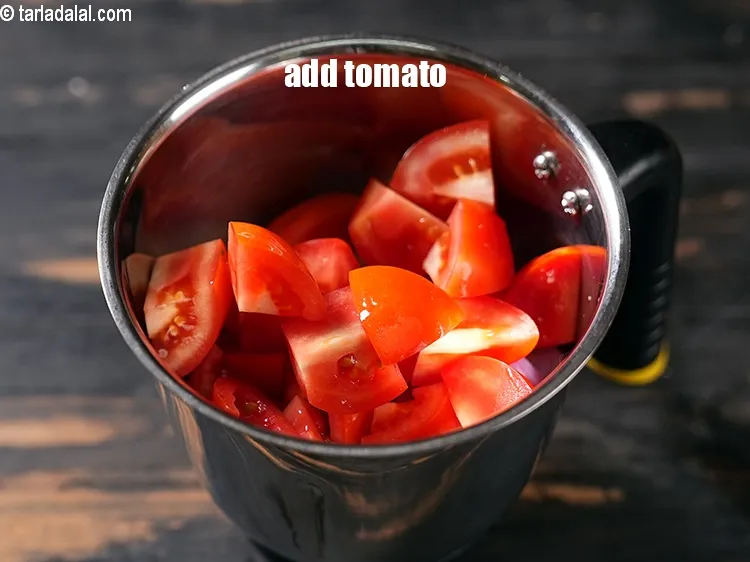 Step 22 – Add 1 cup roughly chopped tomato.