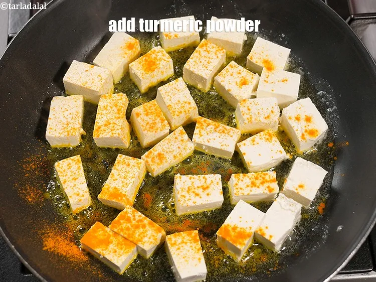 Step 15 – Add &frac14; tsp <a href="https://www.tarladalal.com/glossary-turmeric-powder-haldi-645i">turmeric powder (haldi)</a>.&nbsp;