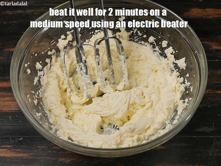 Step 15 – Beat it well for 2 minutes on a medium speed using an electric beater.