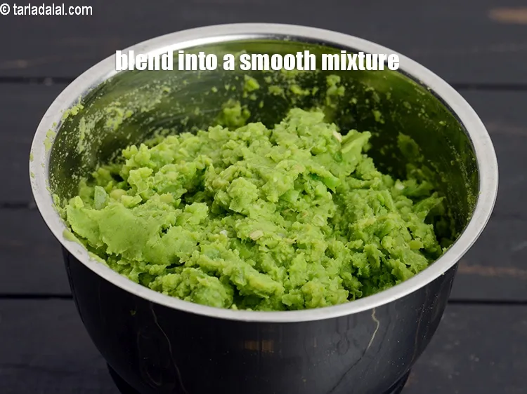 Step 16 – Blend into a smooth mixture without using water. Keep aside.