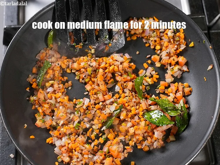 Step 15 – Cook on medium flame for 2 minutes.