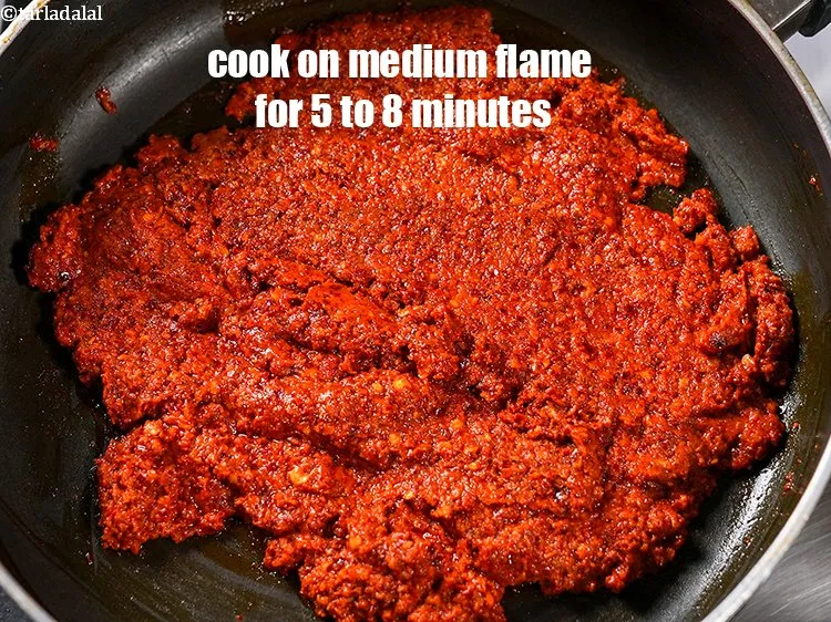 Step 15 – Mix well and cook on medium flame for 5 to 8 minutes, while stirring occasionally.&nbsp;