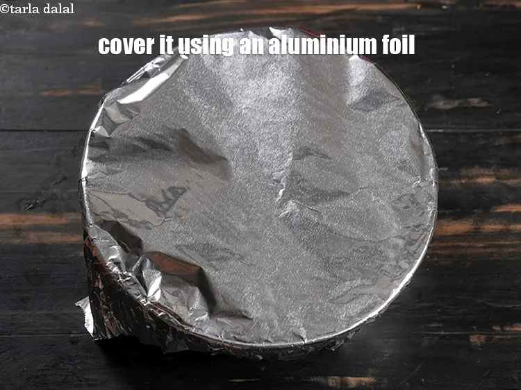 Step 16 – Cover it completely using an aluminium foil.
