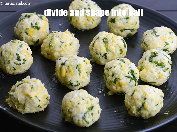 Step 15 – Once cooled, divide the mixture into 40 equal portions and shape each portion into a …