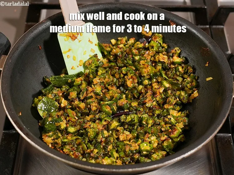 Step 15 – Mix well and cook on a medium flame for 3 to 4 minutes.