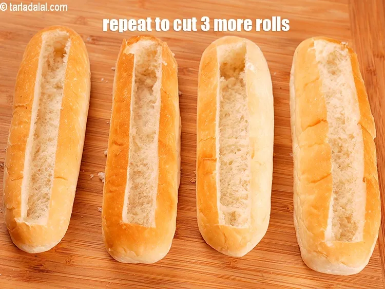 Step 16 – Repeat steps 1 and 2 to cut 3 more rolls.&nbsp;