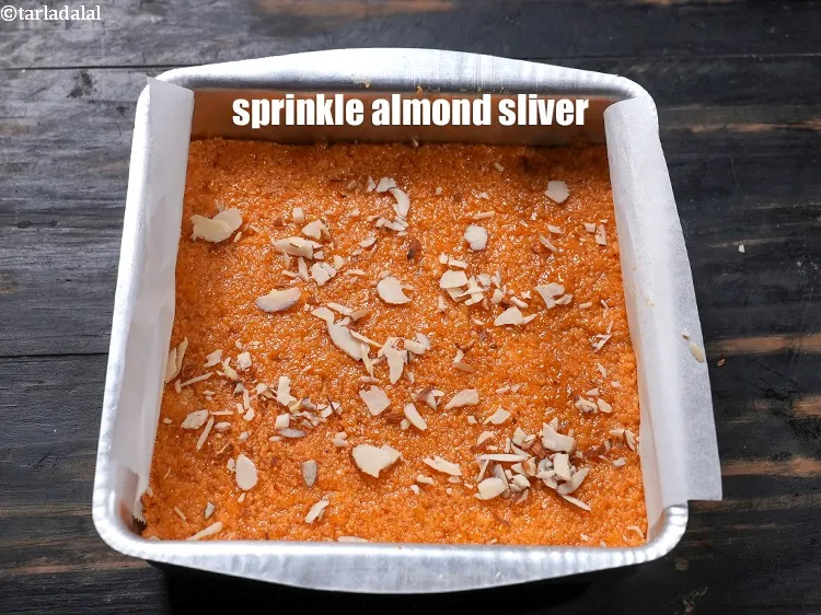 Step 15 – Sprinkle some almond sliver.