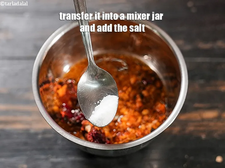 Step 15 – When cool, add the salt.