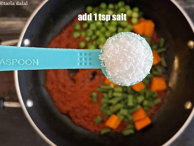 Step 16 – Add salt to taste. We added xx tsp salt.&nbsp;
