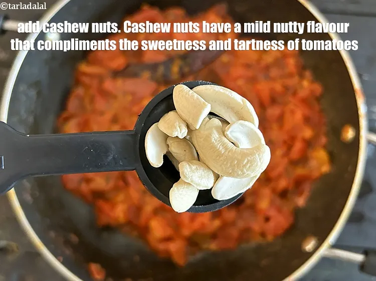Step 17 – Add 2 tbsp cashewnuts.&nbsp;Cashew nuts have a mild, nutty flavor that complements the sweetness and …