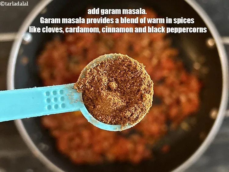 Step 15 – Add&nbsp;<meta charset="UTF-8" />1/2 tsp&nbsp;<a href="garam-masala-163r">garam masala</a>.&nbsp;Garam masala is a blend of warming spices like cloves, …