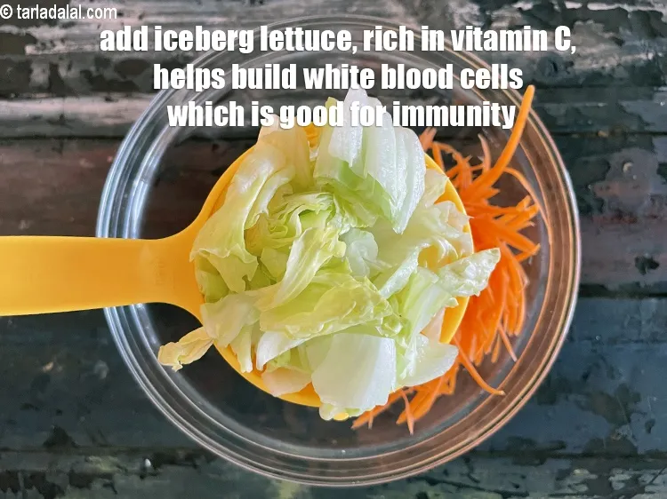 Step 16 – Add&nbsp;<meta charset="UTF-8" />1 cup&nbsp;<a href="glossary-iceberg-lettuce-iceberg-salad-ke-patte-499i">iceberg lettuce</a>&nbsp;, torn into pieces.&nbsp;Lettuce&nbsp;is low in calories and aids in&nbsp;<a …