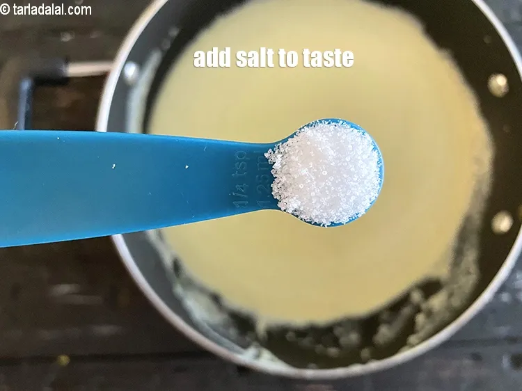 Step 15 – Add 1/2 tsp salt.