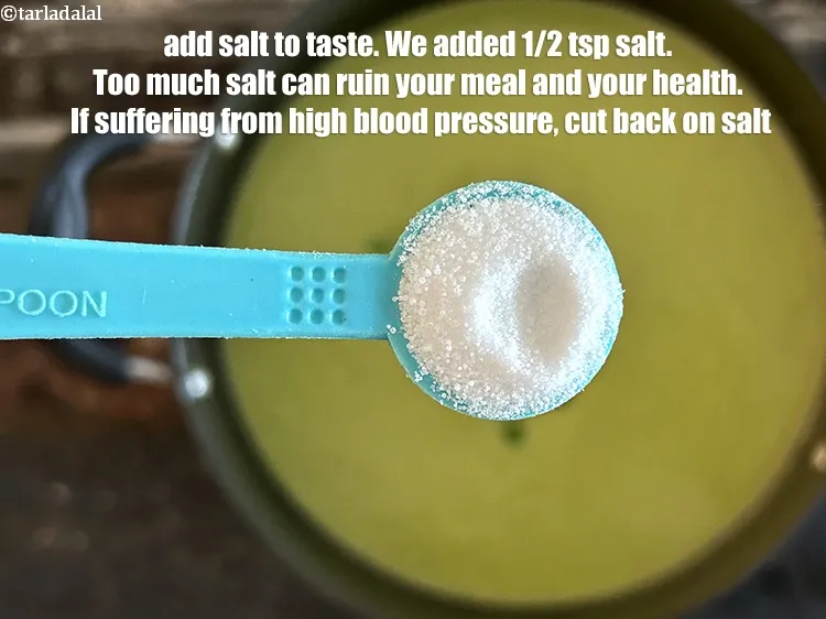 Step 16 – <meta charset="UTF-8" />Add salt to taste. We added 1/2&nbsp;tsp salt.&nbsp;Salt brings out natural flavours and …