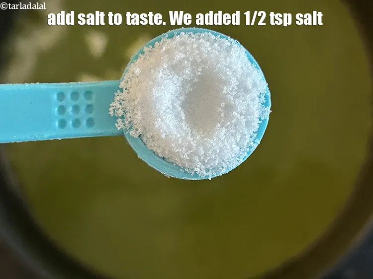 Step 17 – Add salt to taste. We added 1/2&nbsp;tsp salt.