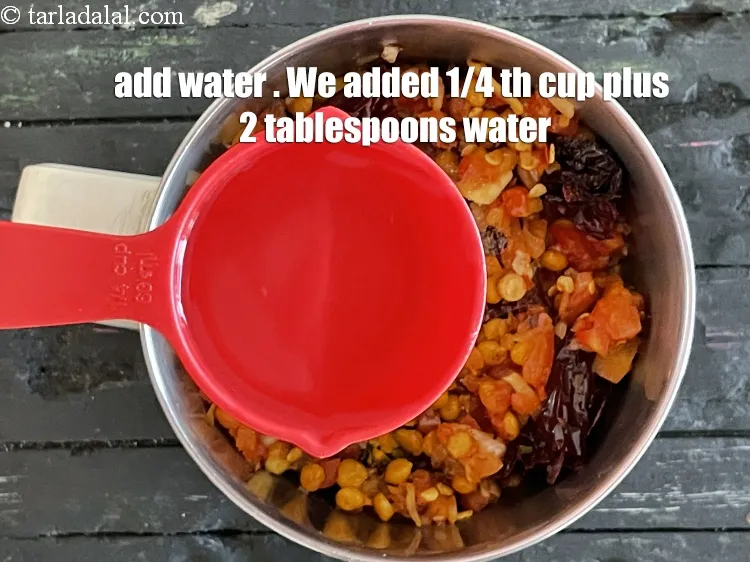 Step 44 – Add 1/4 cup water plus 2 tablespoons water.