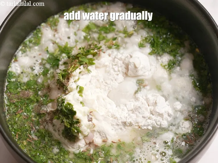Step 15 – Add 4 cups of water gradually.