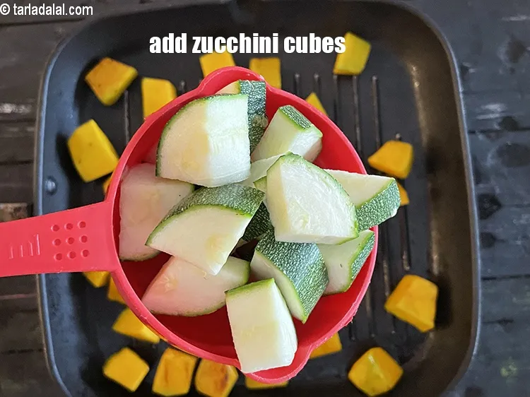 Step 19 – Add&nbsp;<meta charset="UTF-8" />1 cup&nbsp;<a href="glossary-zucchini-cubes-740i">zucchini cubes</a>.