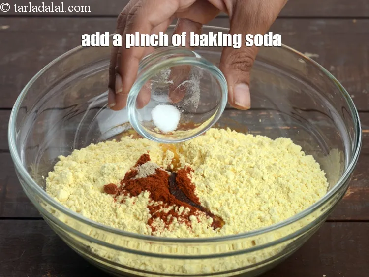Step 17 – Add a pinch of&nbsp;<a href="https://tarladalal.com/glossary-baking-soda-soda-bi-carb-615i">baking soda</a>.&nbsp;