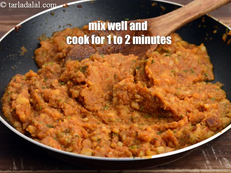 Step 14 – Mix well and cook on a medium flame for 1 to 2 minutes, while stirring …