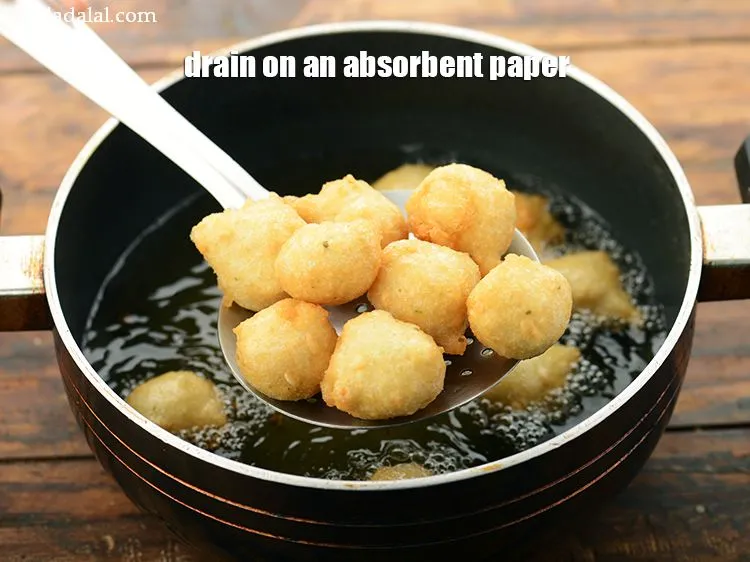 Step 47 – Drain on an absorbent paper.