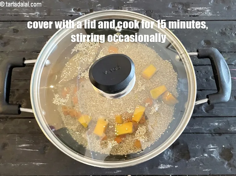 Step 20 – Cover with a lid and cook on a slow flame for 15 to 16 minutes, …