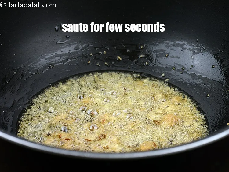Step 15 – Saute on medium flame for few seconds.