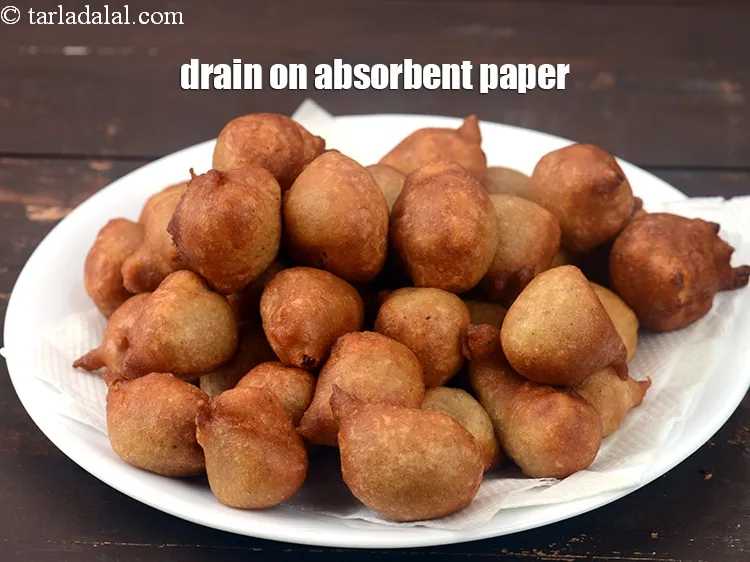 Step 14 – Drain on an absorbent paper.