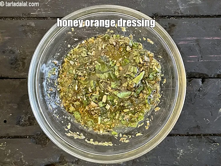 Step 16 – Honey orange dressing.