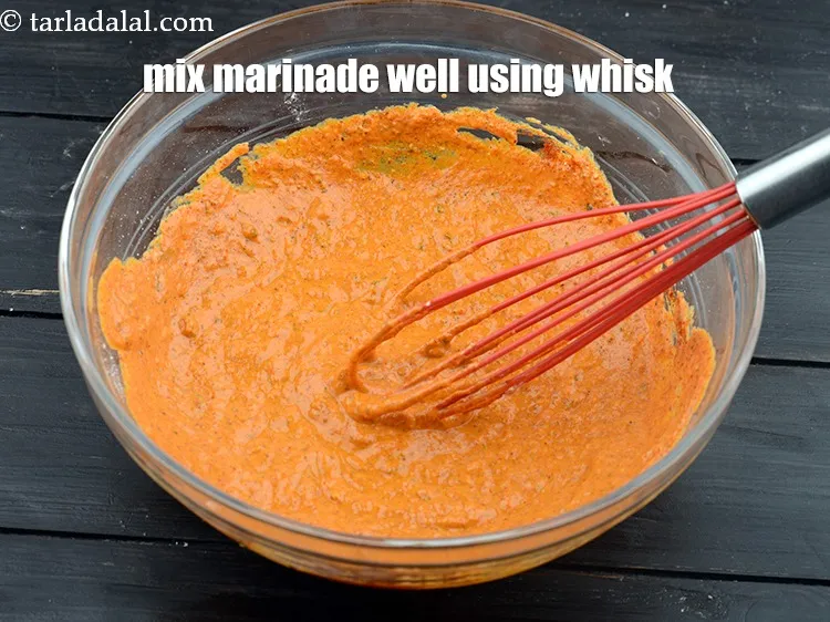 Step 17 – Mix the marinade well using whisk.