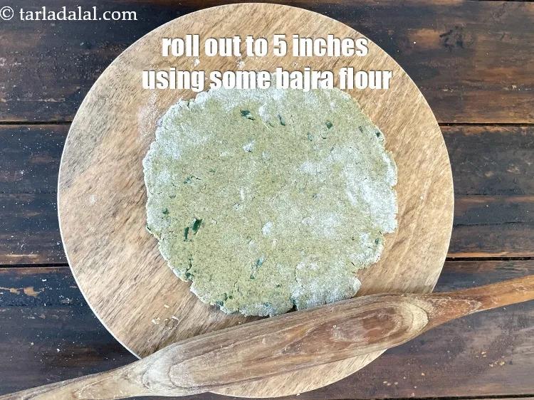 Step 15 – Roll out each portion into a thin circle of 125 mm (5&quot;) diameter, using a …