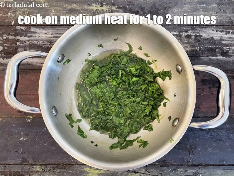 Step 15 – Cook on a medium flame for 1 to 2 minutes.