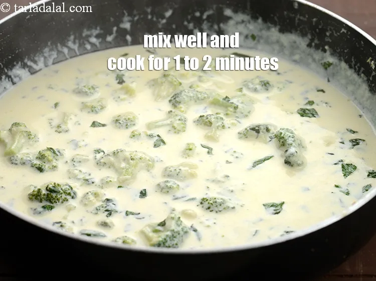 Step 15 – Mix well and cook on a medium flame for 1 to 2 minutes, while stirring …