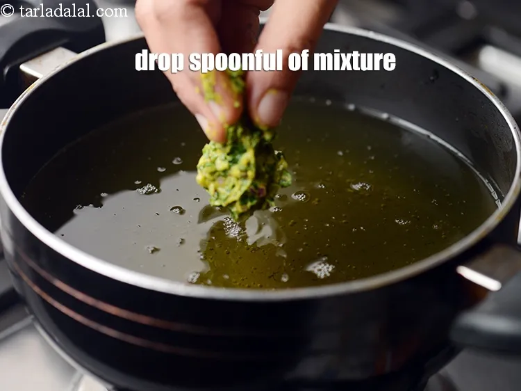 Step 15 – Drop spoonful of the mixture using your fingers.