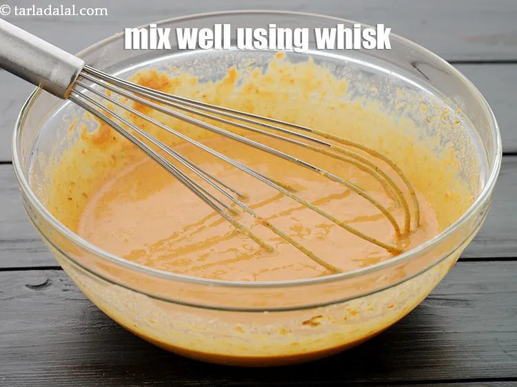 Step 18 – Mix well using a whisk.