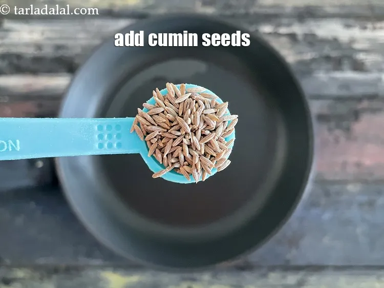 Step 17 – Add 1/2 tsp cumin seeeds.