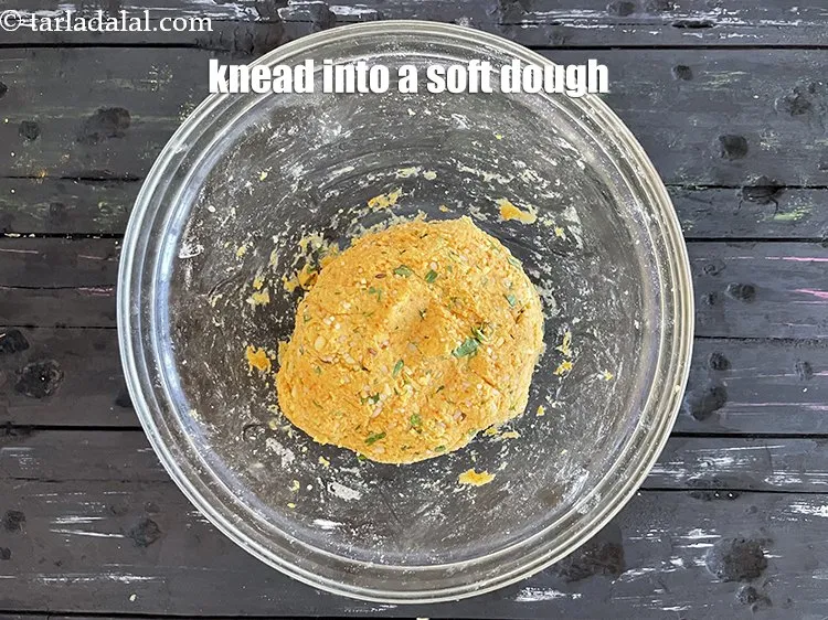 Step 16 – Knead into a soft dough.