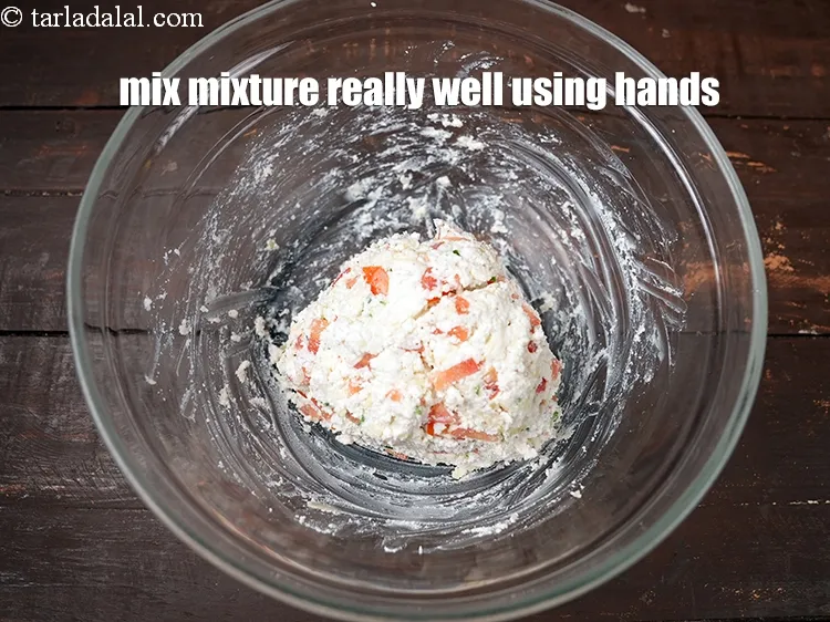 Step 15 – Mix the mixture really well using hands.