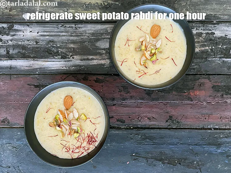 Step 23 – Then refrigerate <strong>sweet potato rabdi | shakarkand rabri | rabdi for vrat, upvas, fasting |</strong>&nbsp;for …