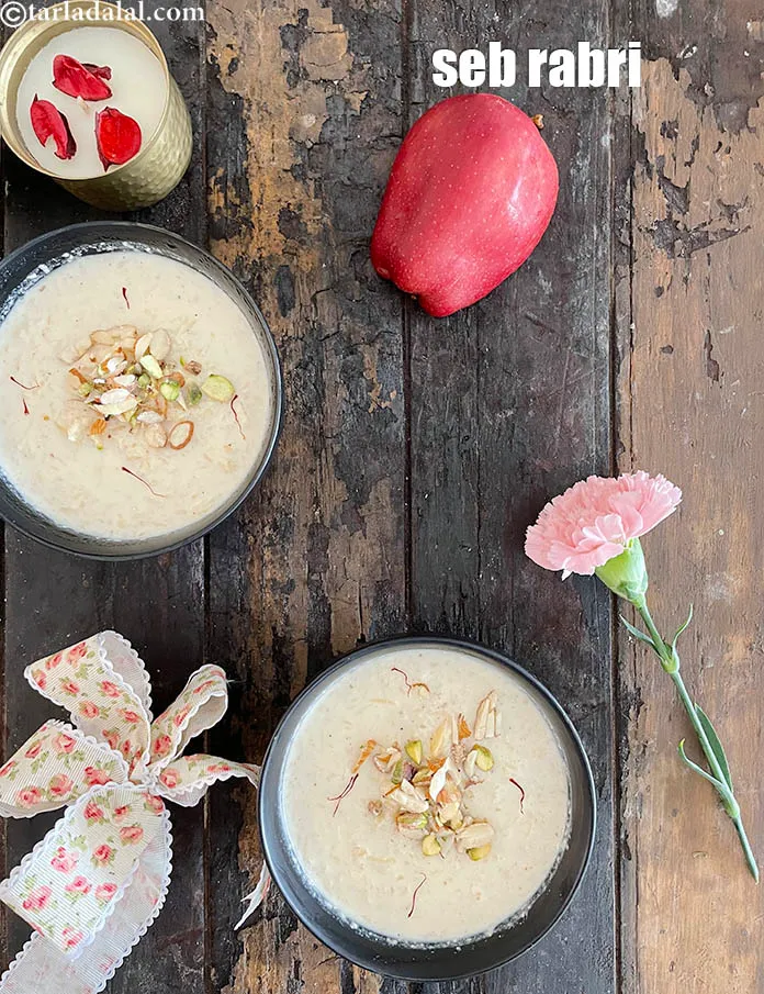 Step 16 – Serve <strong>apple rabdi | seb rabri | rabdi for festivals, navratri |&nbsp;</strong>chilled.