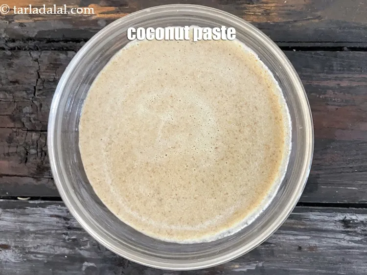 Step 15 – Keep aside coconut paste.