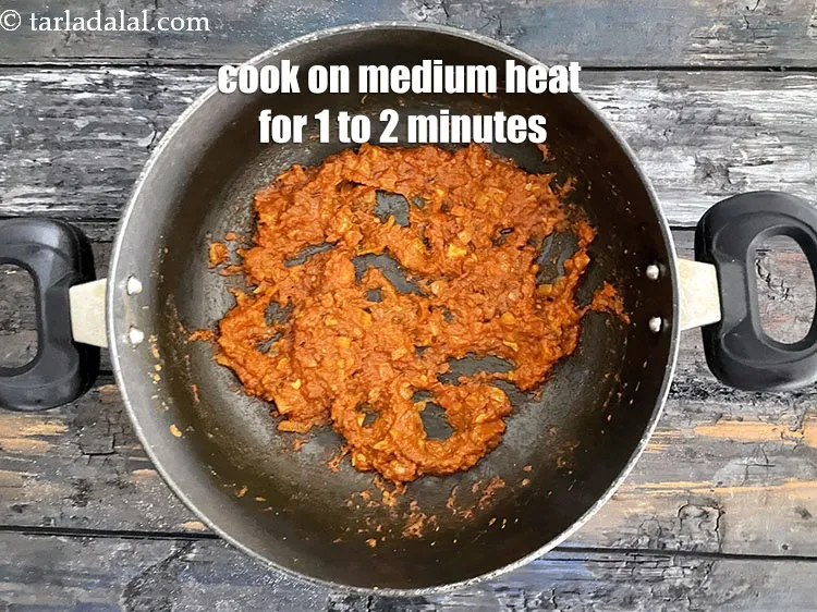 Step 18 – Cook on a medium flame for 1 to 2 minutes.