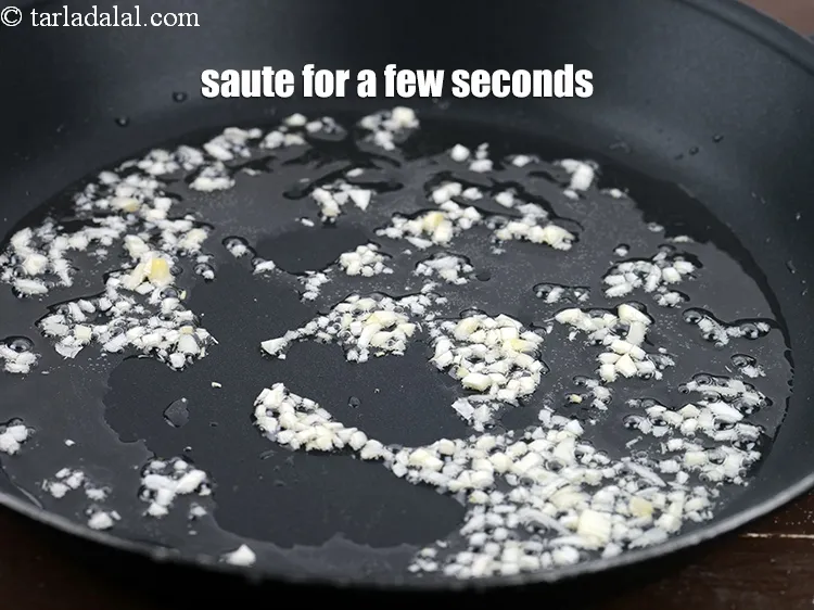 Step 15 – Saute on a medium flame for a few seconds.