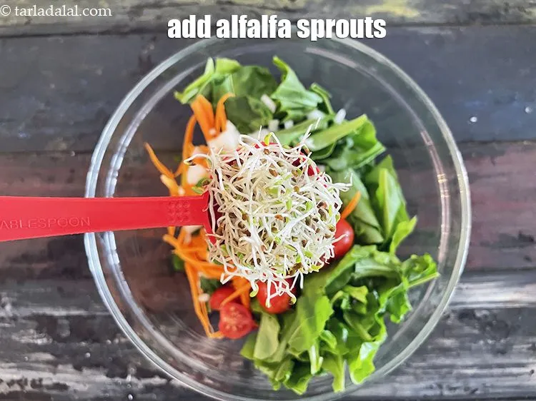Step 26 – Add&nbsp;2 tbsp&nbsp;<a href="glossary-alfalfa-sprouts-alfa-alfa-sprouts-sprouted-alfa-alfa-542i">alfalfa sprouts</a>&nbsp;sprouts.