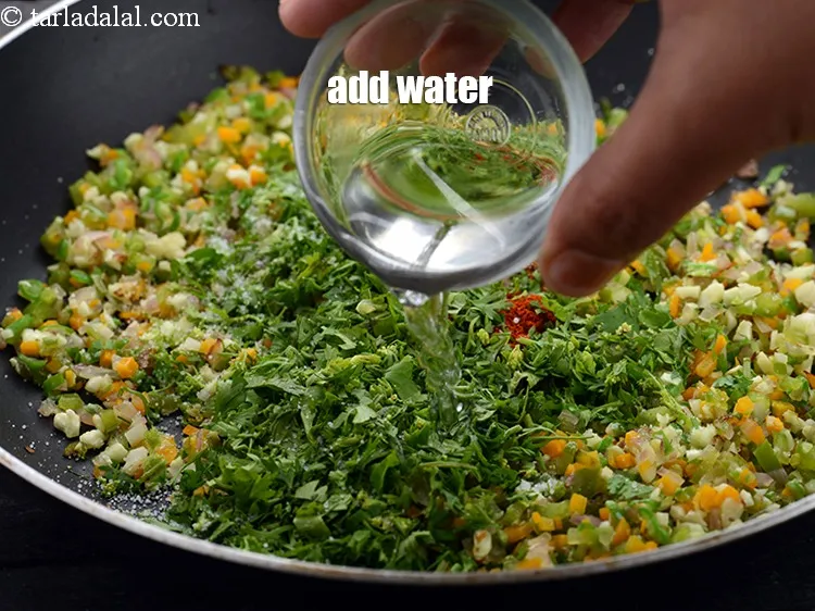 Step 15 – Add 1 tbsp of water.