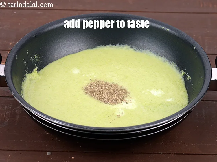 Step 15 – Add pepper to taste.