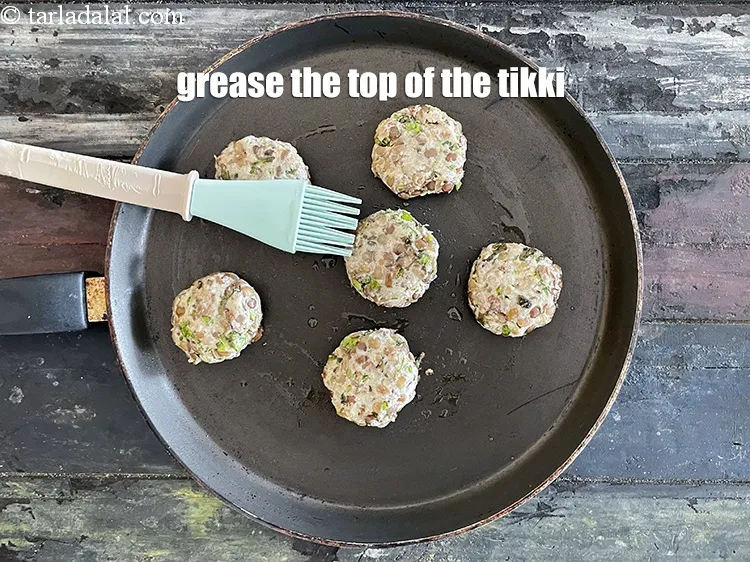 Step 27 – Grease the top of the tikki.