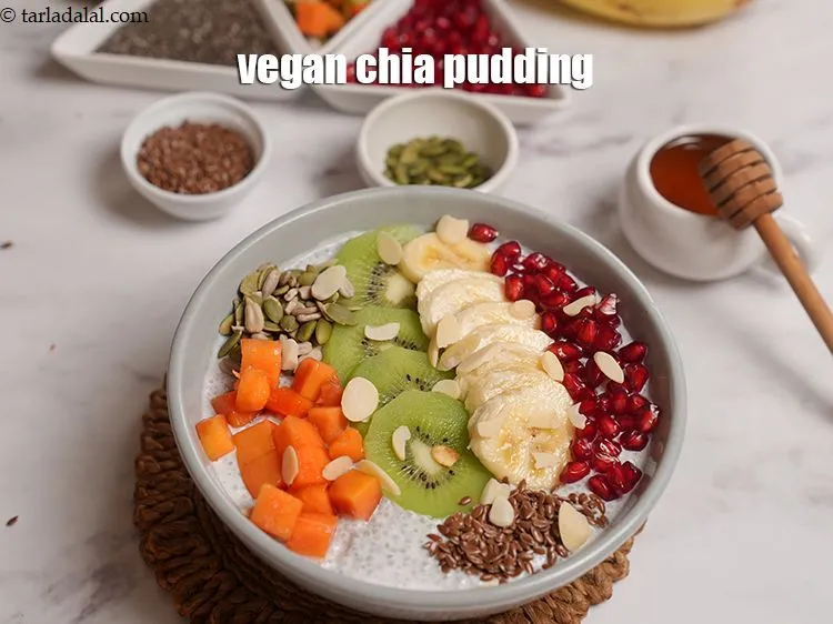 Step 15 – Serve <strong>coconut chia seeds pudding</strong> immediately.&nbsp;