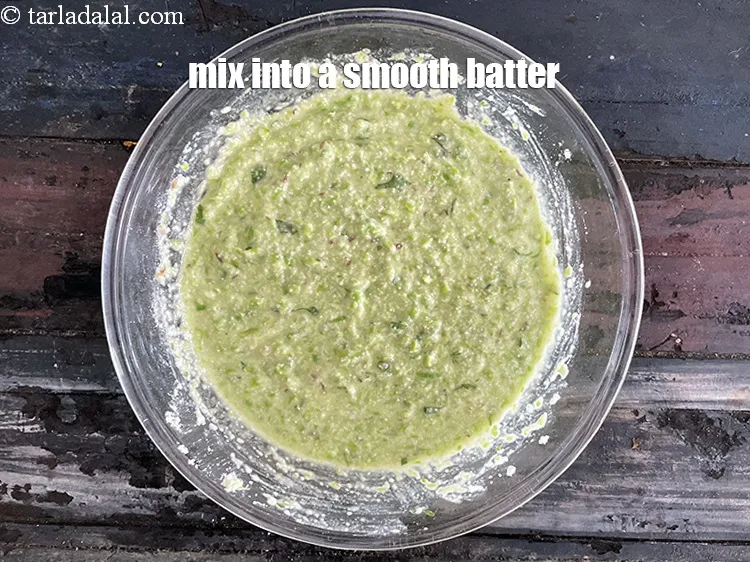 Step 17 – Make a smooth batter.