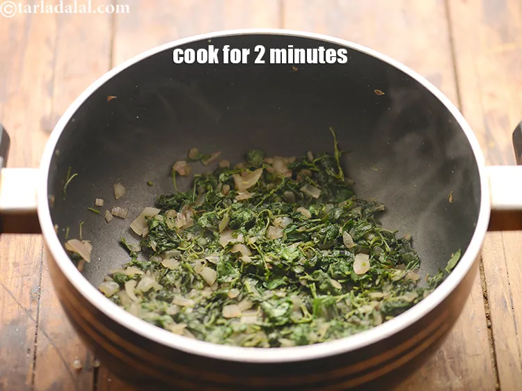 Step 22 – Cook on a medium flame for 2 minutes, while stirring occasionally.